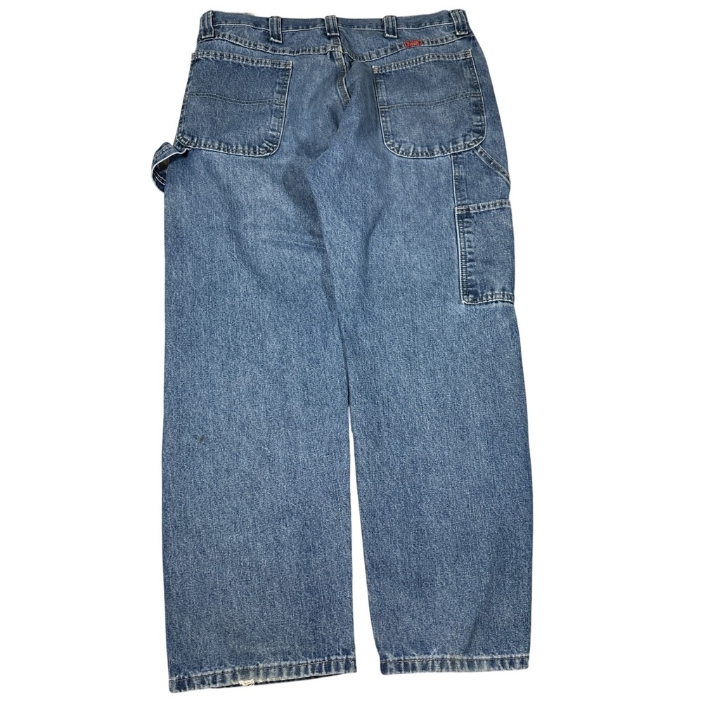 Y2K Wrangler Carpenter Jeans‎ Mens 36x30 Medium Wash Blue Denim Workwear Pants